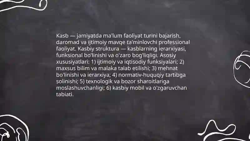 Kasb va kasbiy struktura 3