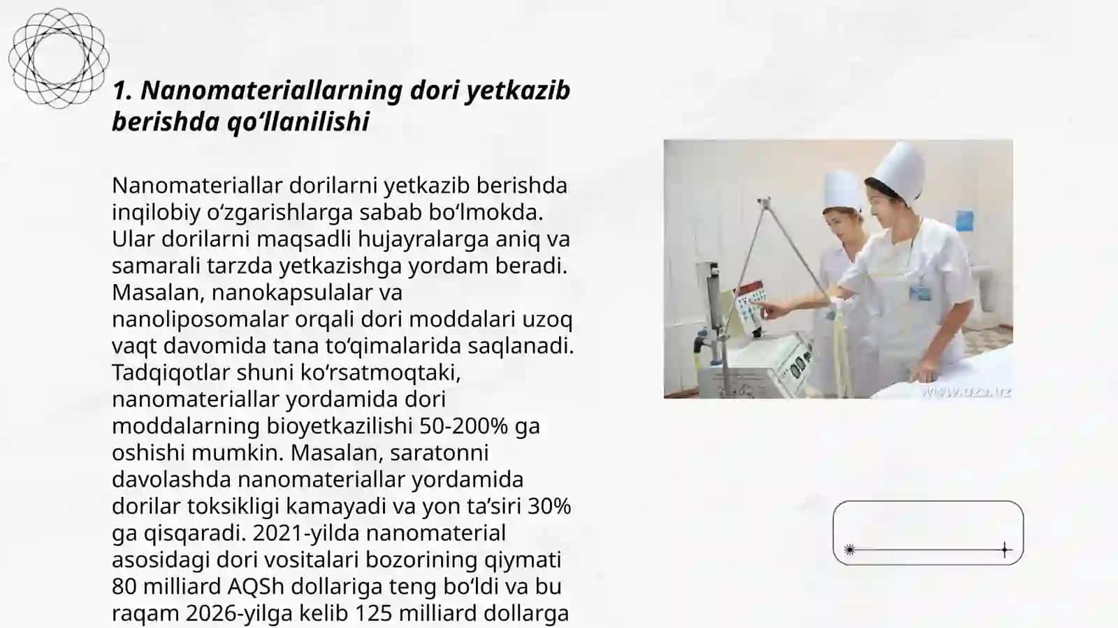 Nanatexnologiyaning tibbiyotda qoʻllanilishi 3