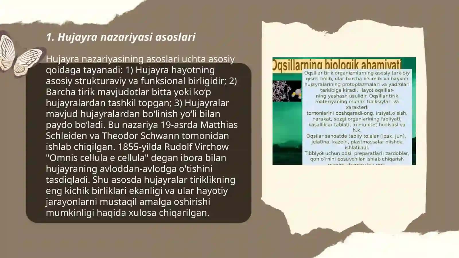 Hujayra darajasidagi umumbiologik qonuniyatlarni òrganish 3