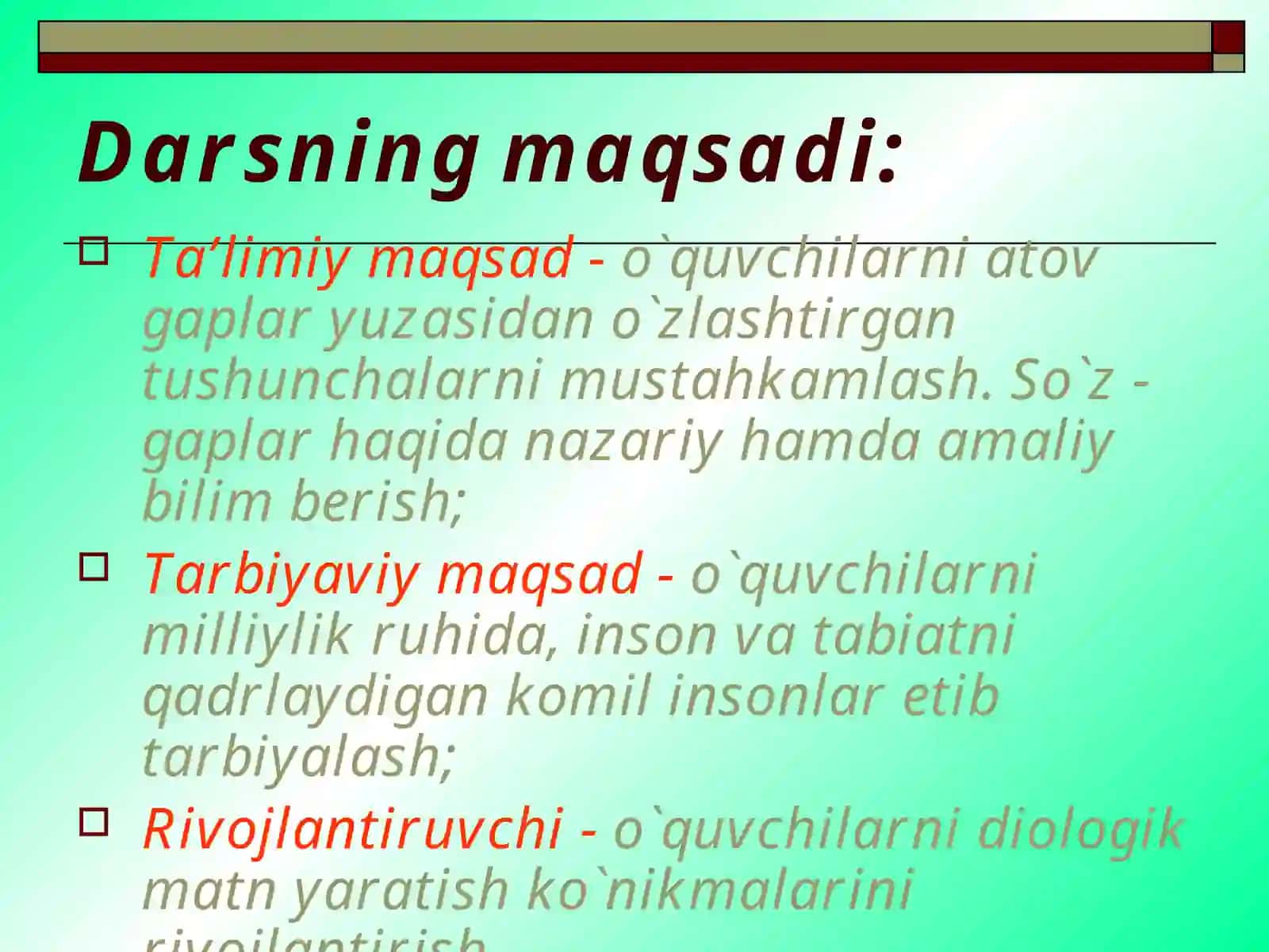 So'z - gaplar 3