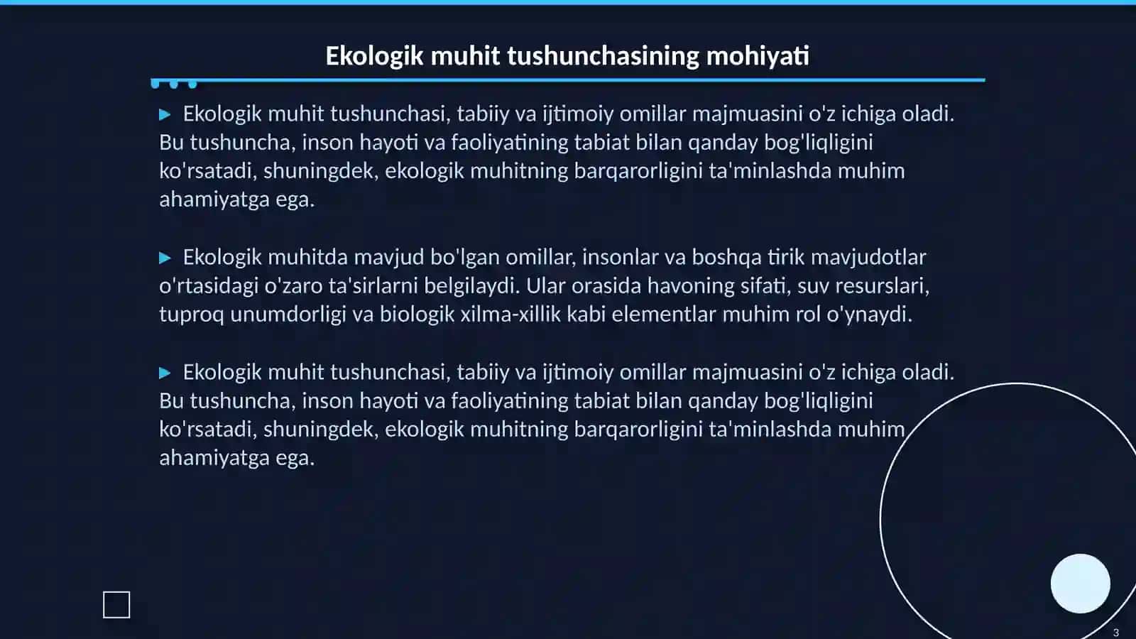 Ekologik muhit tushunchasi, ekologik omillar va ularning tasnifi 3