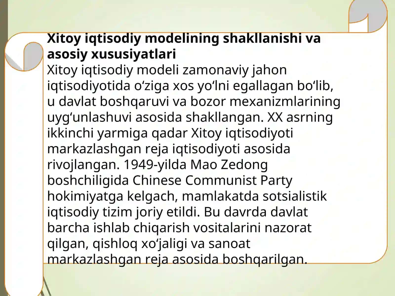 Xitoy iqtisodiy modeli va global iqtisodiy oʻsishdagi oʻrni 3