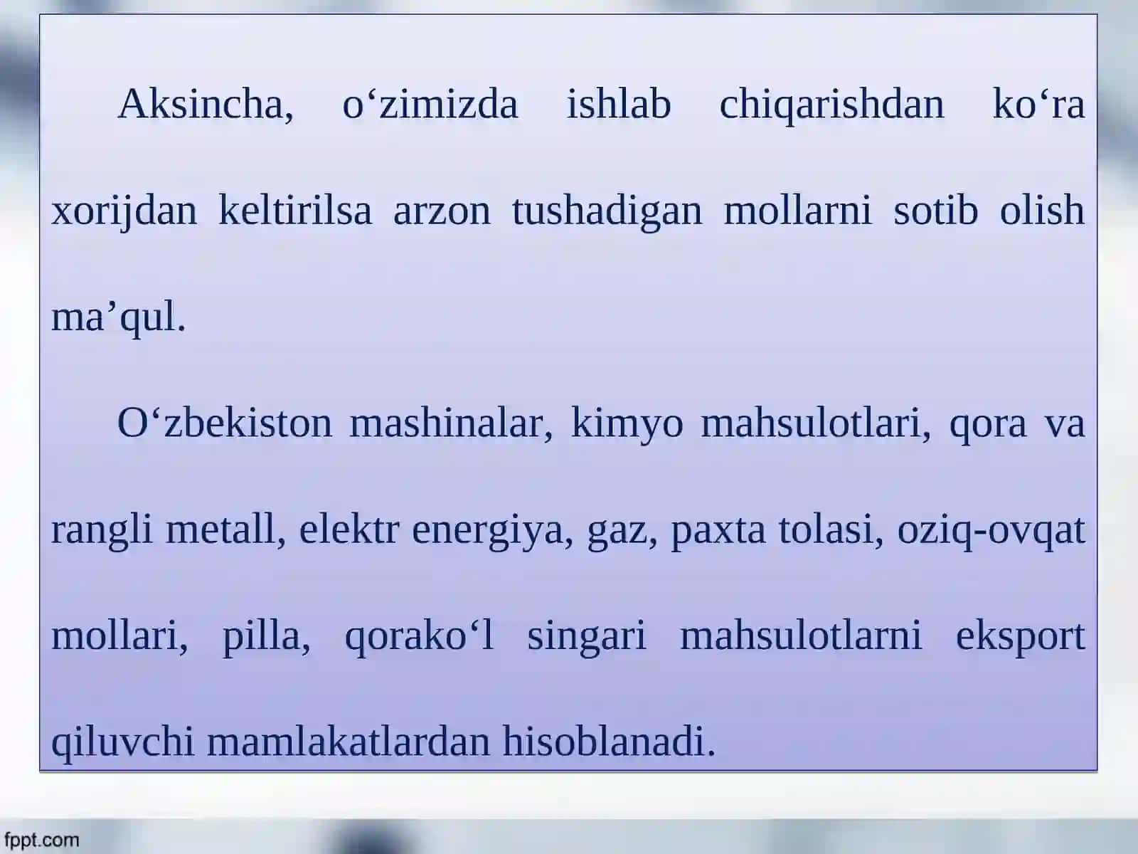 Tashqi iqtisodiy aloqalar 3