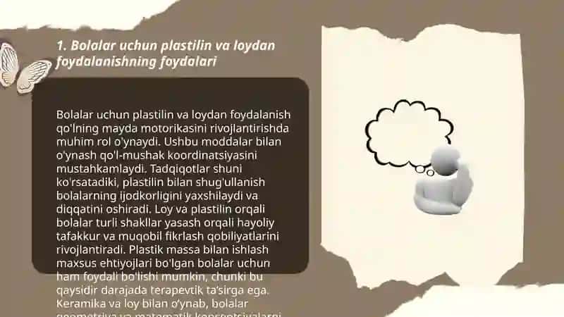 Bolalarni plastlin va loy ishiga o'rgatishning o'ziga xos xususiyatlari 3