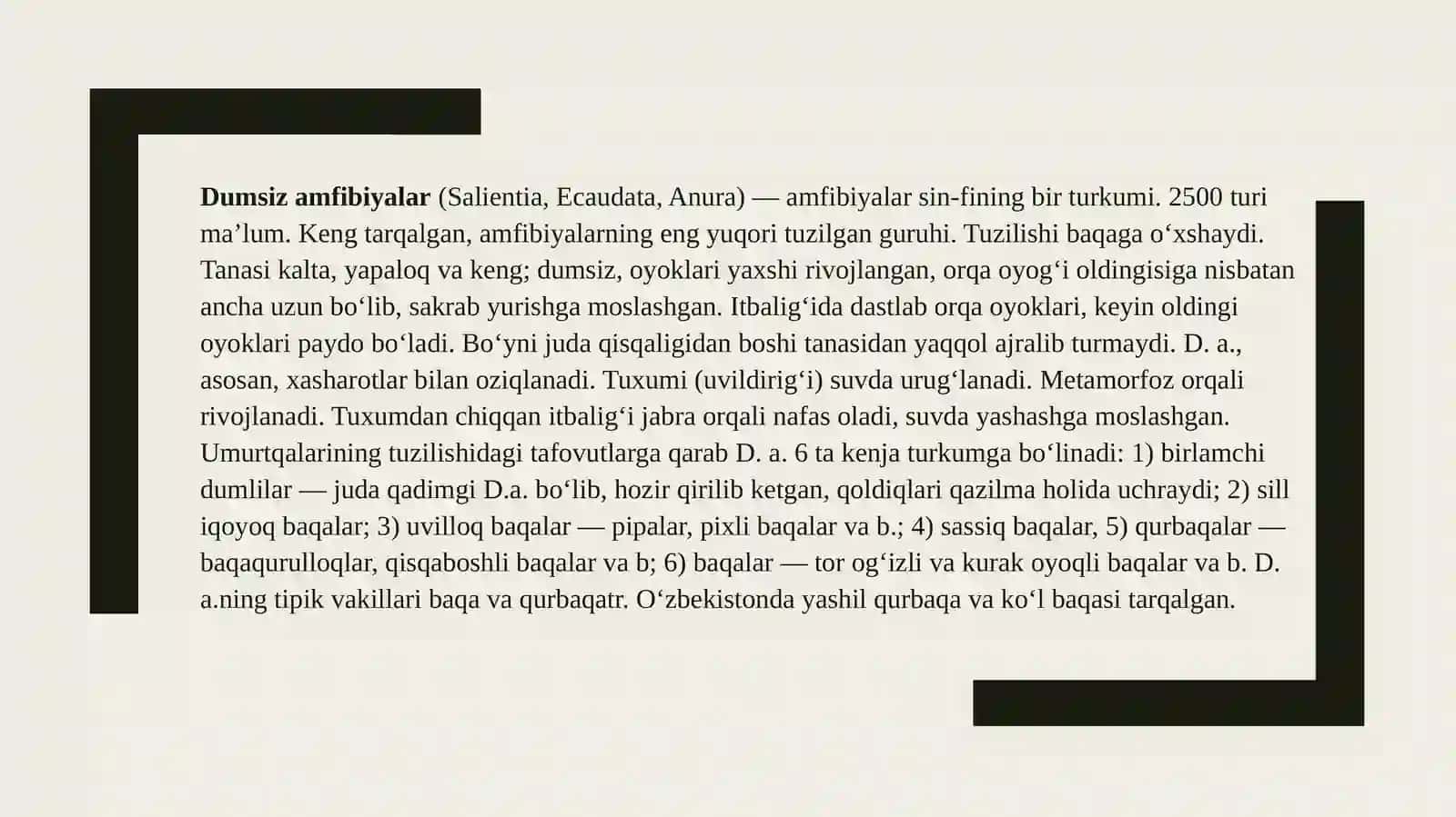 Dumsizlar turkumi va ularning oilalari 3