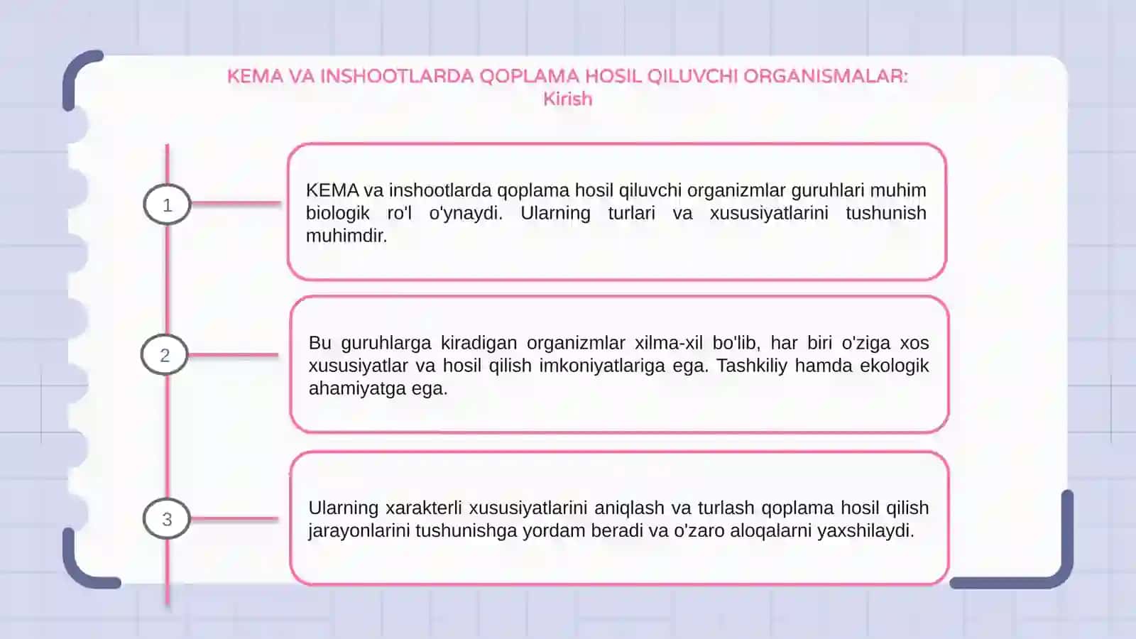 Kema va inshootlarda qoplama hosil qiluvchi organizmalar 3