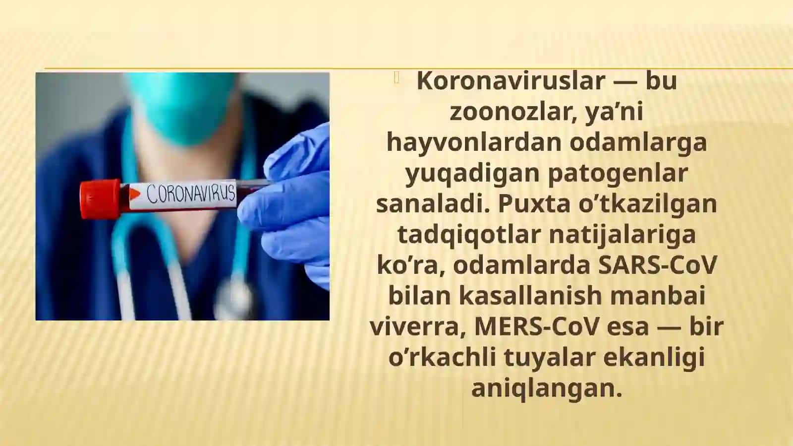 KORONAVIRUS (COVID-19) KASALLIGI 3
