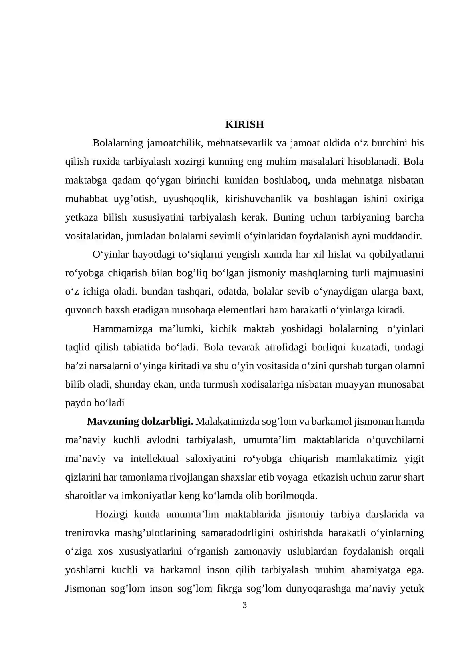HARAKATLI O‘YINLAR VOSITASIDA MAKTAB YOSHIDAGI BOLALARNI JISMONIY TARBIYALASH 3