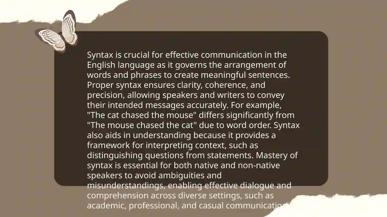 Usege of grammatical structure and communication 3
