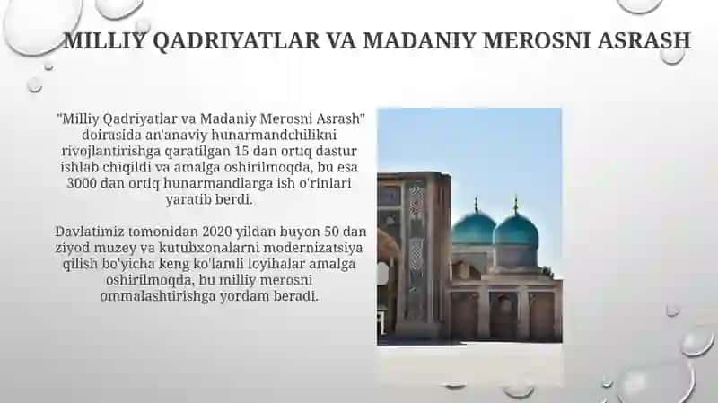 Milliy Qadriyatlar va Madaniy Merosni Asrash 3