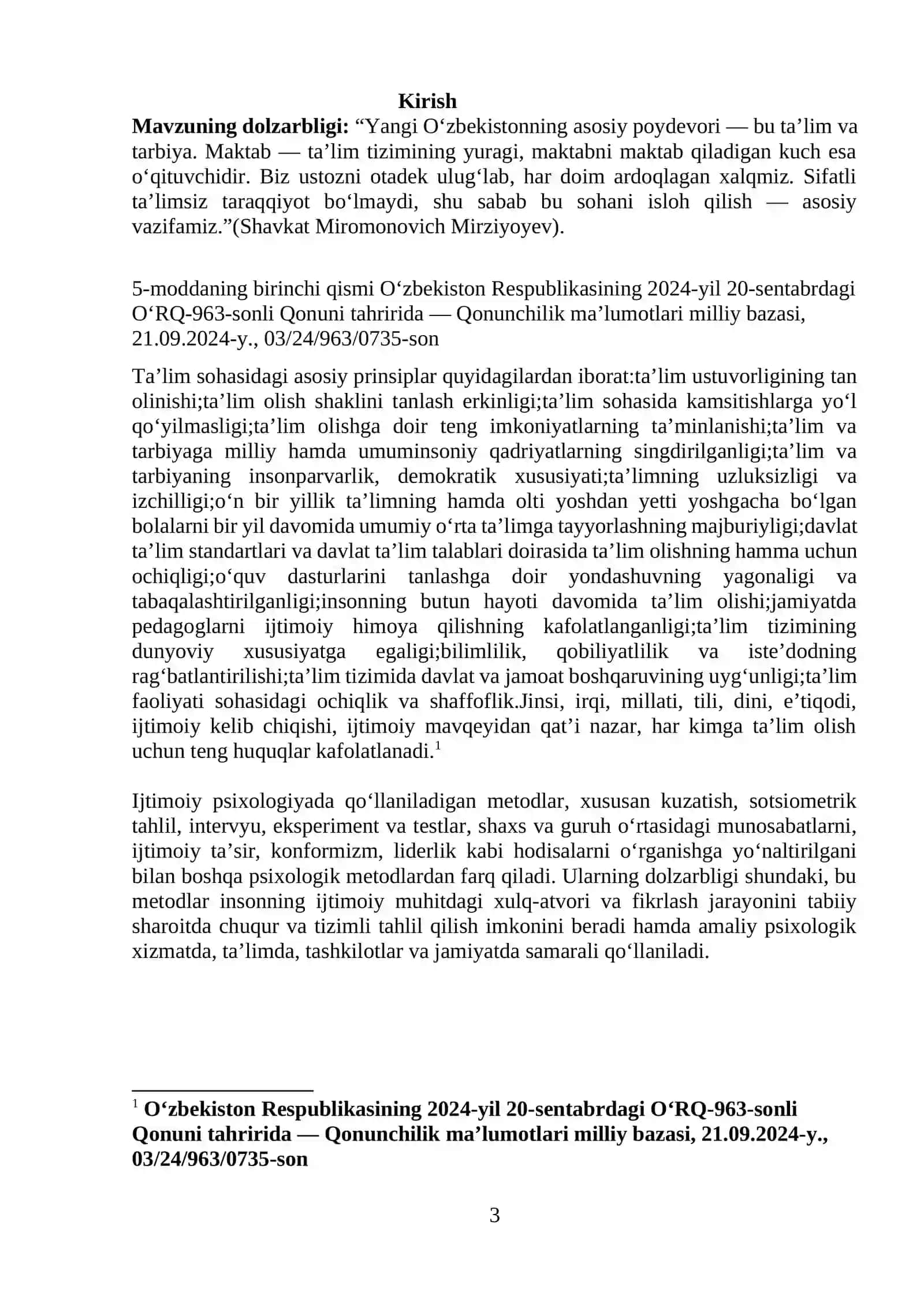 Ijtimoiy psixologiyada qoʻllaniladigan metodlarning oʻzga psixologiya metodlaridan farqi 3