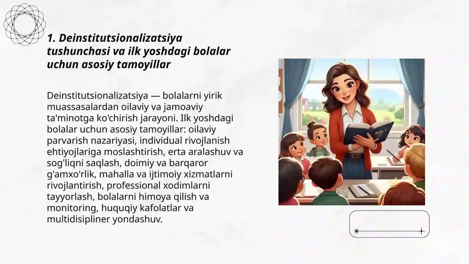 Ilk yoshdagi bolalar uchun muassasalarning deinstitulizasyalash masalalari 3