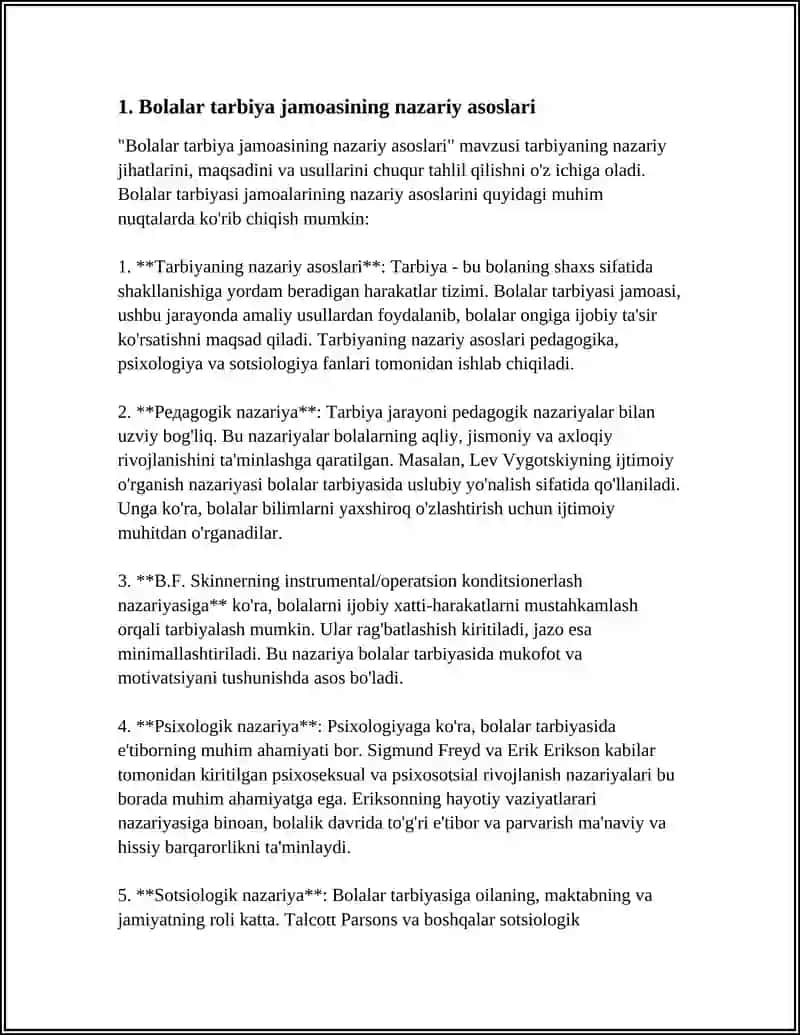 BOLALAR TARBIYA JAMOASI-YAXLIT PEDAGOGIK JARAYONNING ASOSSIY SHAKLI 3