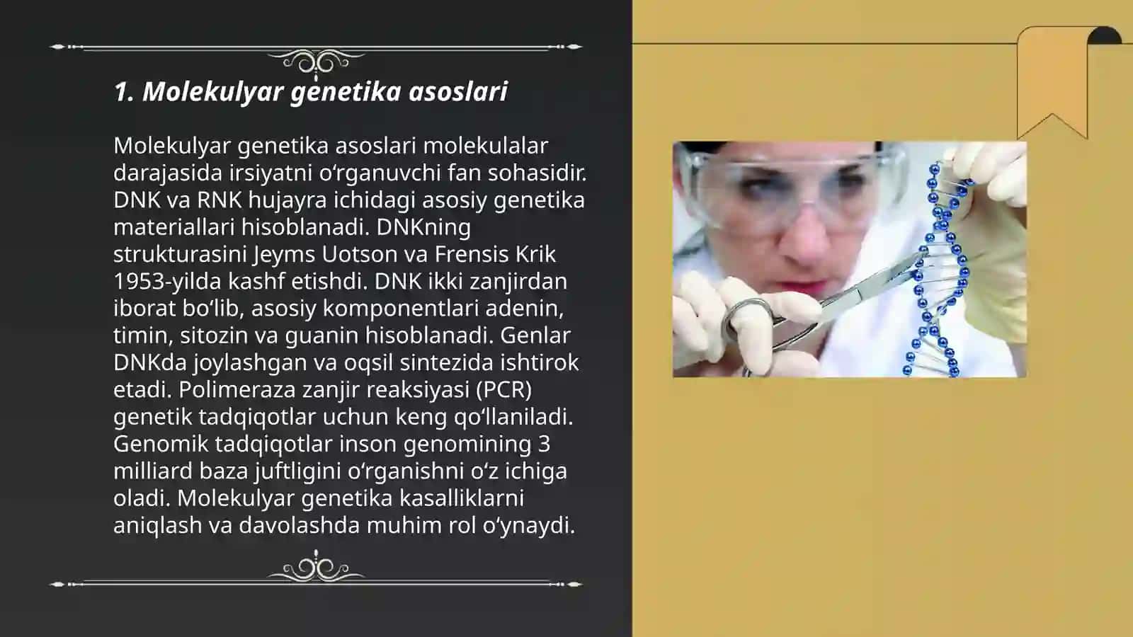 Tiriklikning molekulyar asoslari 3