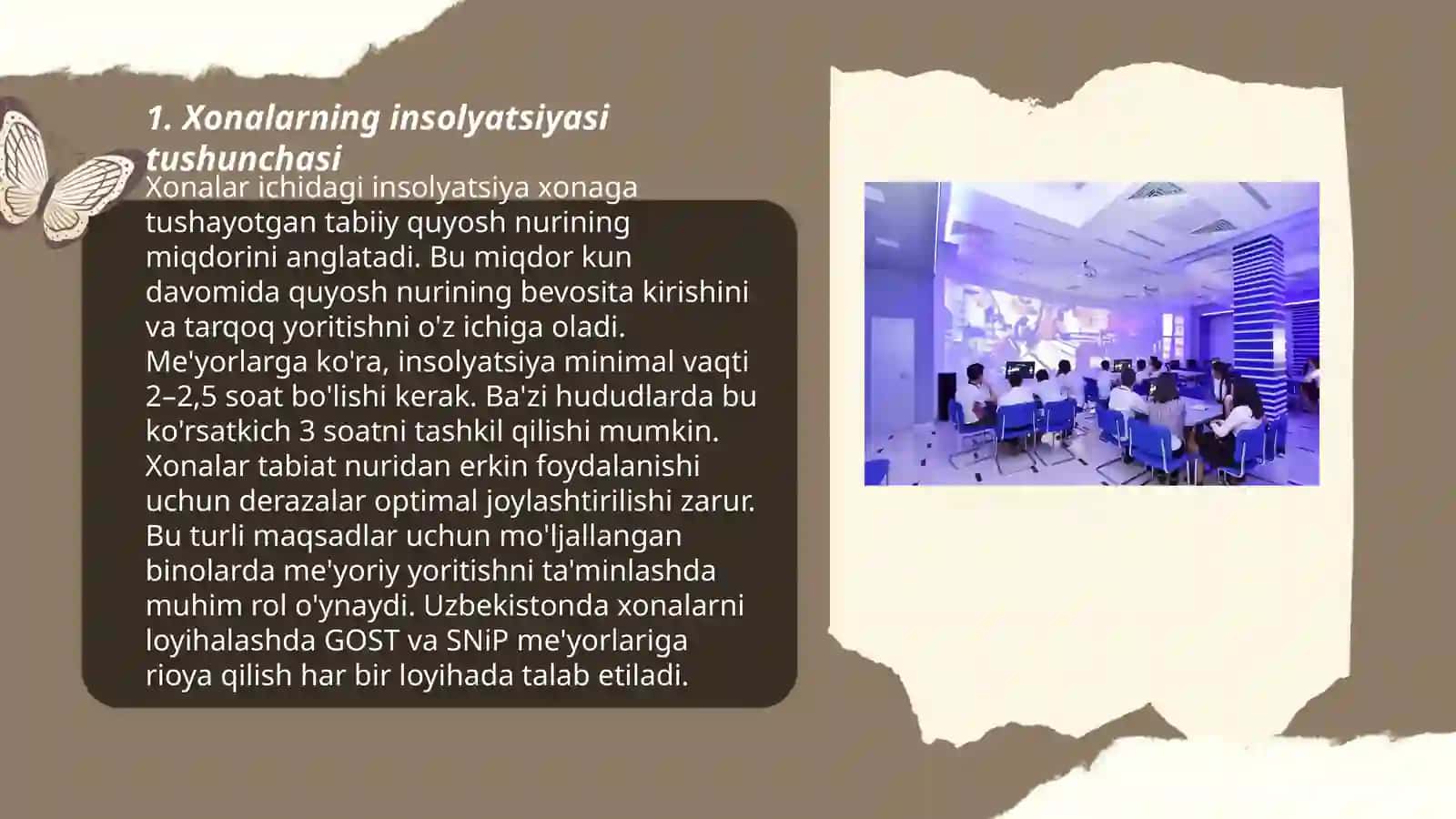 Xonalarning insolyatsiyasi haqida tushuncha, uning ahamiyati 3