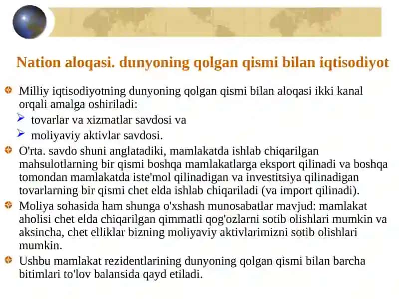 Valyuta kursining eksport-import hajmiga ta’sirini tahlil qilish 3