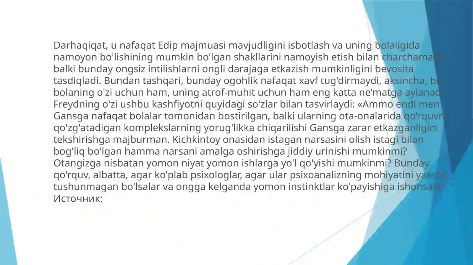 Bolalar psixoanalizining umumiy psixologik tamoyillari 3
