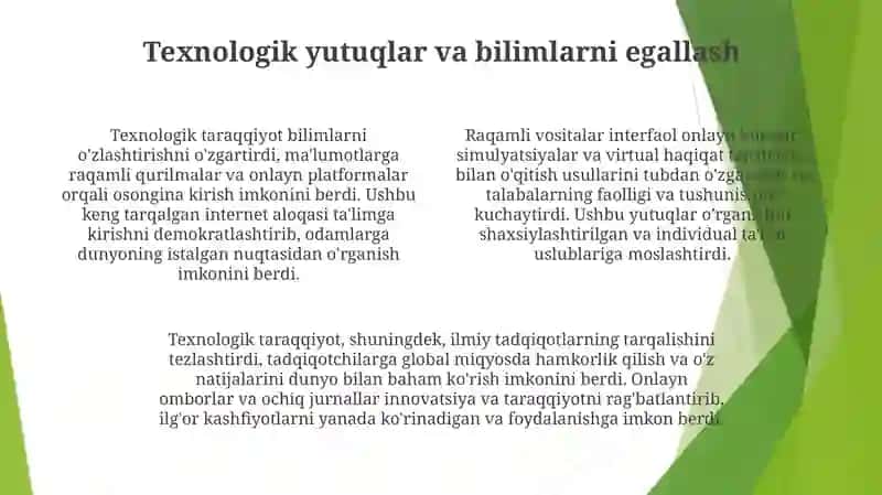 Zamonaviy Bilimlarni Egallash 3