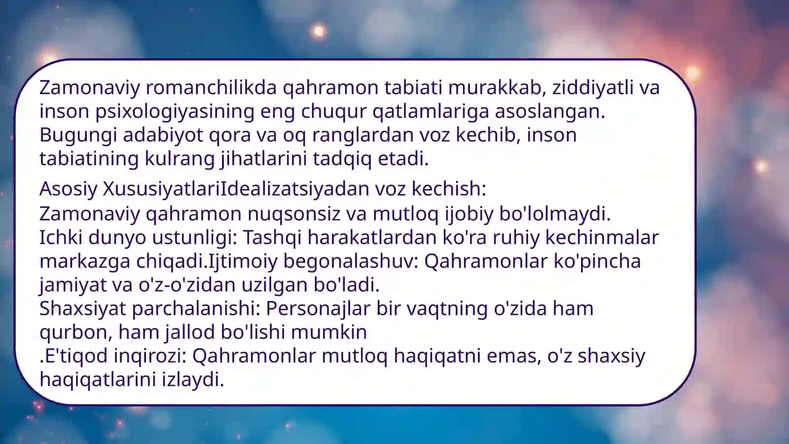 zamonaviy oʻzbek ramanlarida qahramon tabiati 3