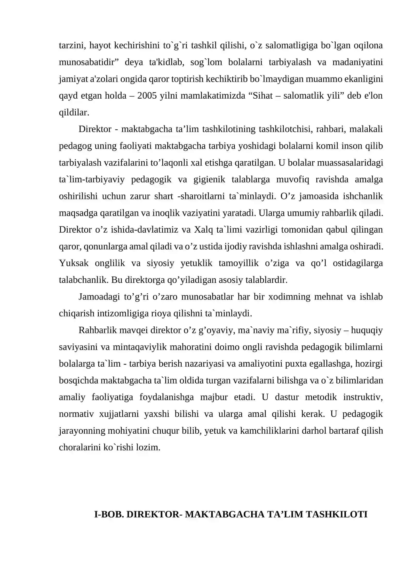 Direktor- Maktabgacha ta’lim tashkiloti rahbari 3