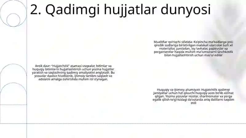 Hujjatchilik Tarixi 3