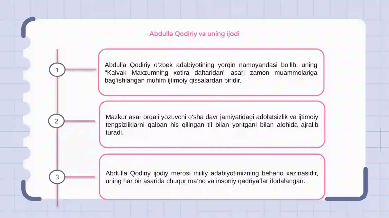 Kalvak Maxzumning xotira daftaridan asari tahlili 3
