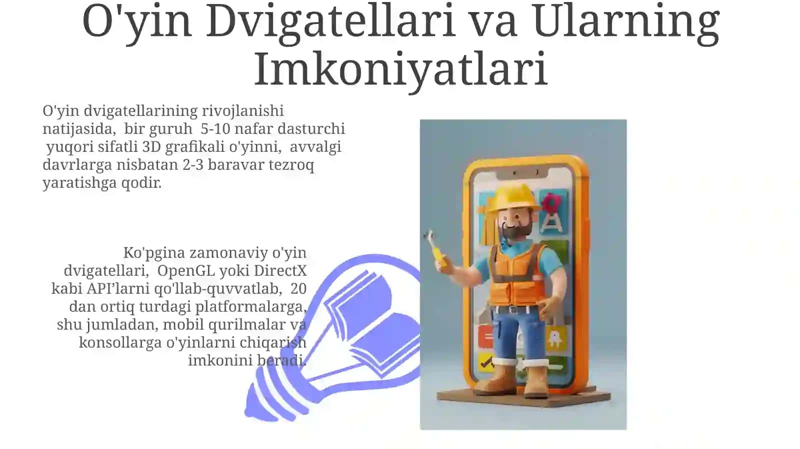 O'yin Dvigatellari va Ularning Imkoniyatlari 3