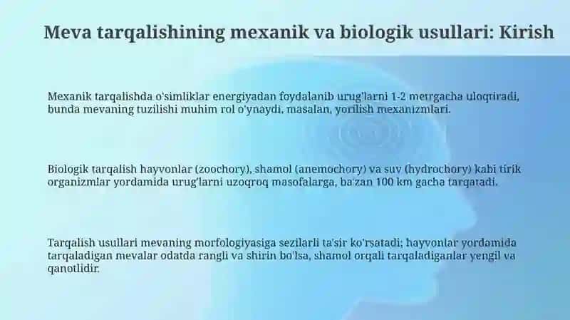 Mevalarni mexanik va biologik tarqalish usullariga qarab guruhlash va kòrgazma qilish 3