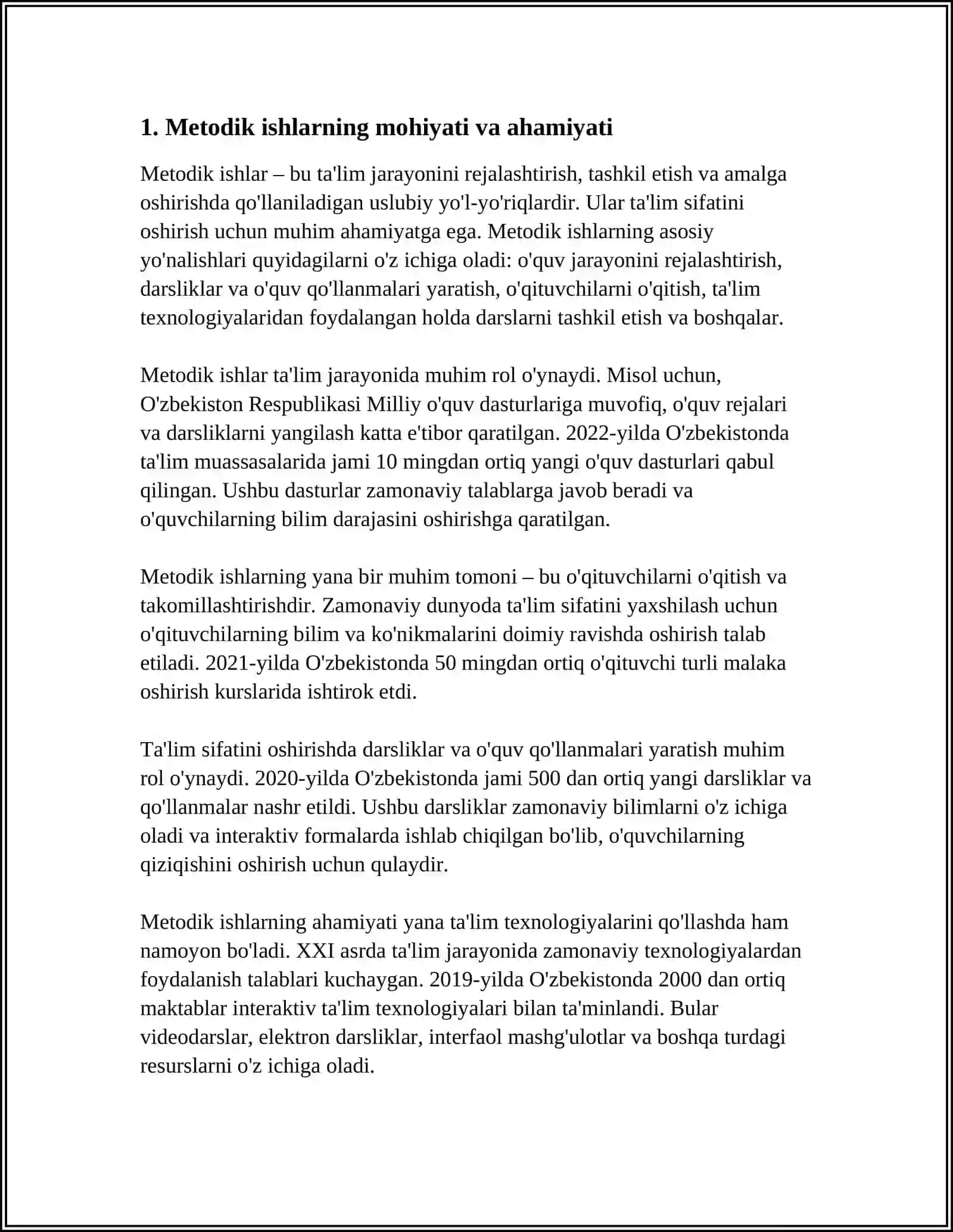 TAʼLIM MUASSASASIDA METODIK ISHLARNI TASHKIL ETISH 3