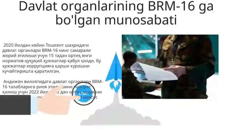 BRM 16 boʻyicha O'zbekistonda amalga oshirilgan islohotlar 3