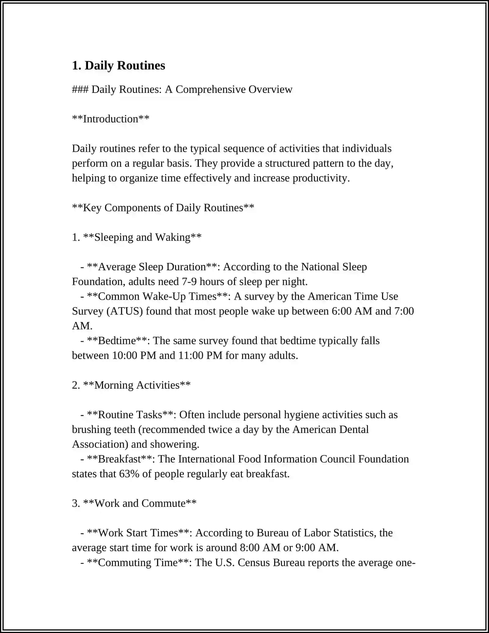 Daily Routines: A Comprehensive Overview 3
