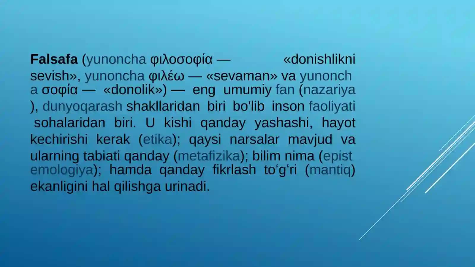 FALSAFADA INSON MUOMMOSI 3