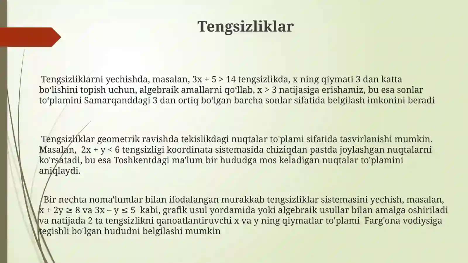 Tenglik va tenglama 3