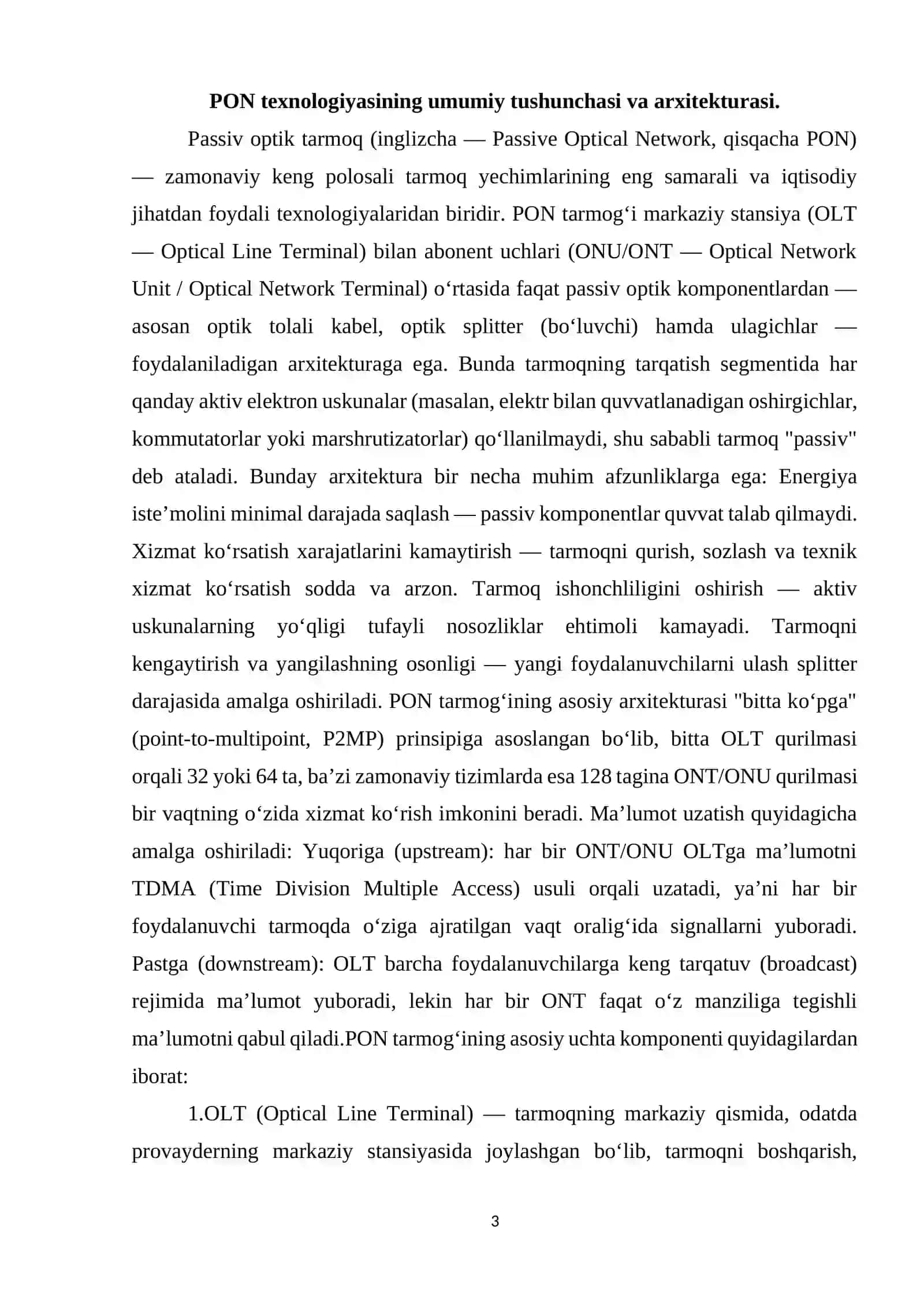 xPON texnologiyasining turlari 3