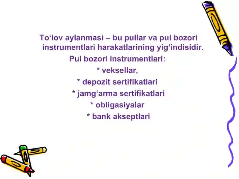 Pul aylanmasi va uning tarkibi 3