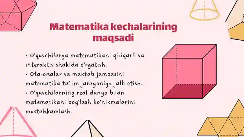Boshlang‘ich sinflarda matematika kechalari va matematiklar bilan uchrashuvlar tashkil etish 3
