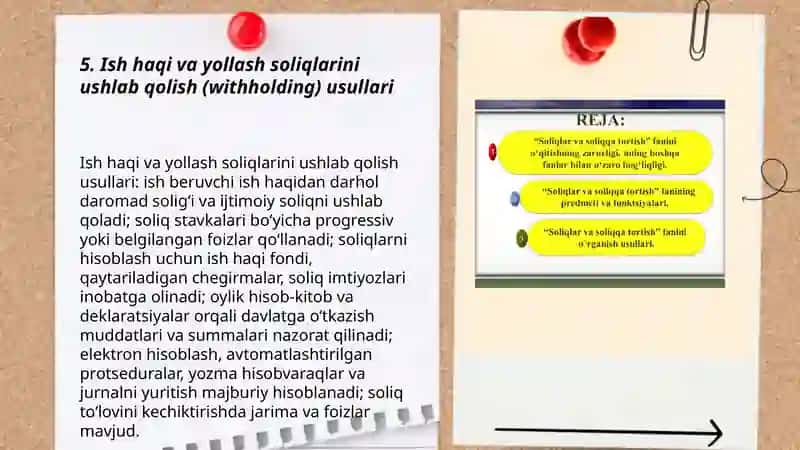 Soliqlarni hisoblash va undirish usullari 3