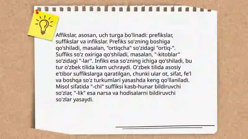 Kultegin bitiktoshi matnidagi soʼz yasovchi affikslar 3
