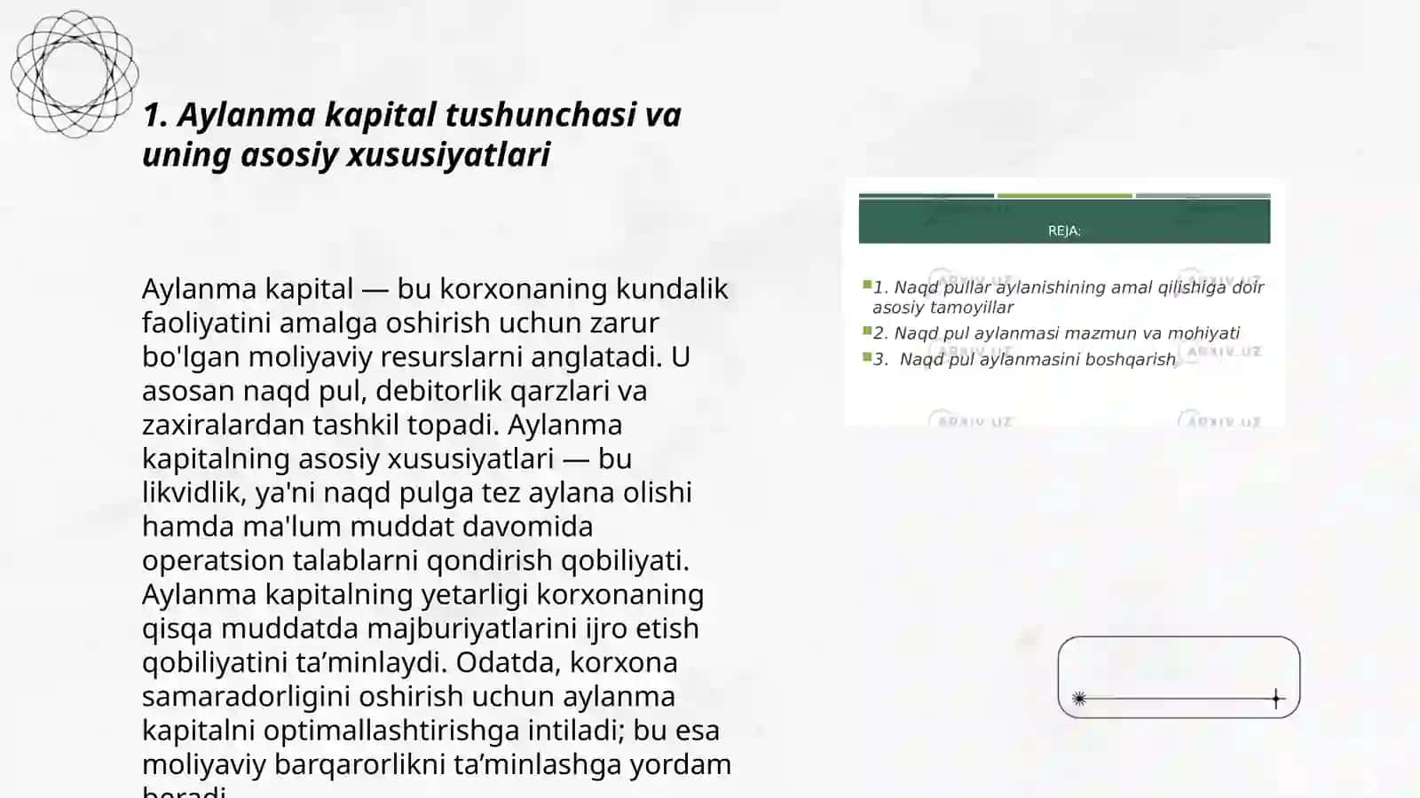Aylanma kapitalning iqtisodiyot nazariyasiga bòlgan taʼsiri 3