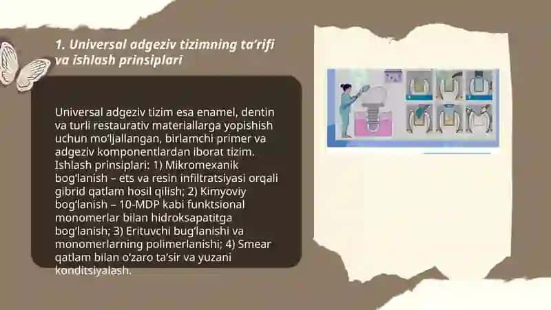 Universal adgeziv tizim 3