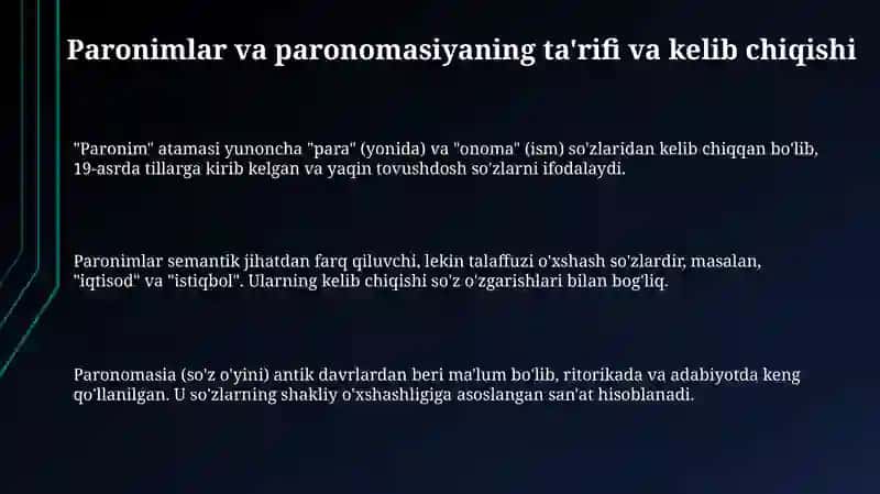 Paronim va paranomaziya 3