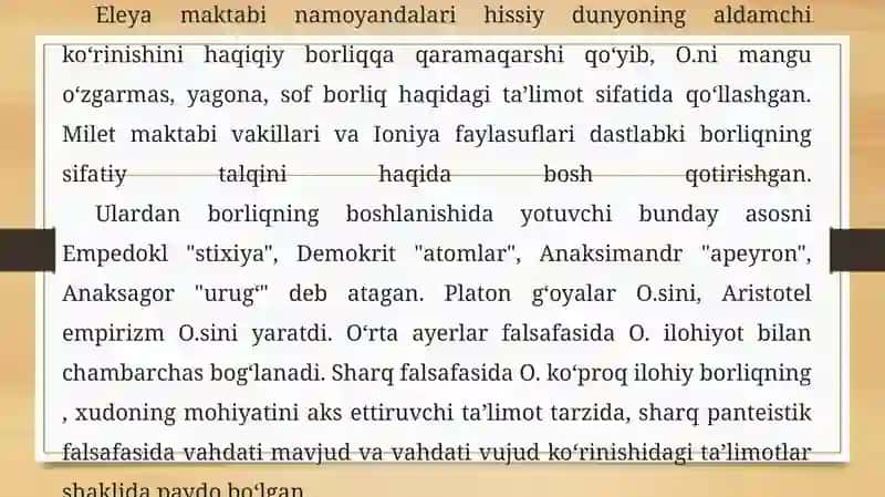 Noklassikontologiyani yo'nalishlari va mohiyati 3