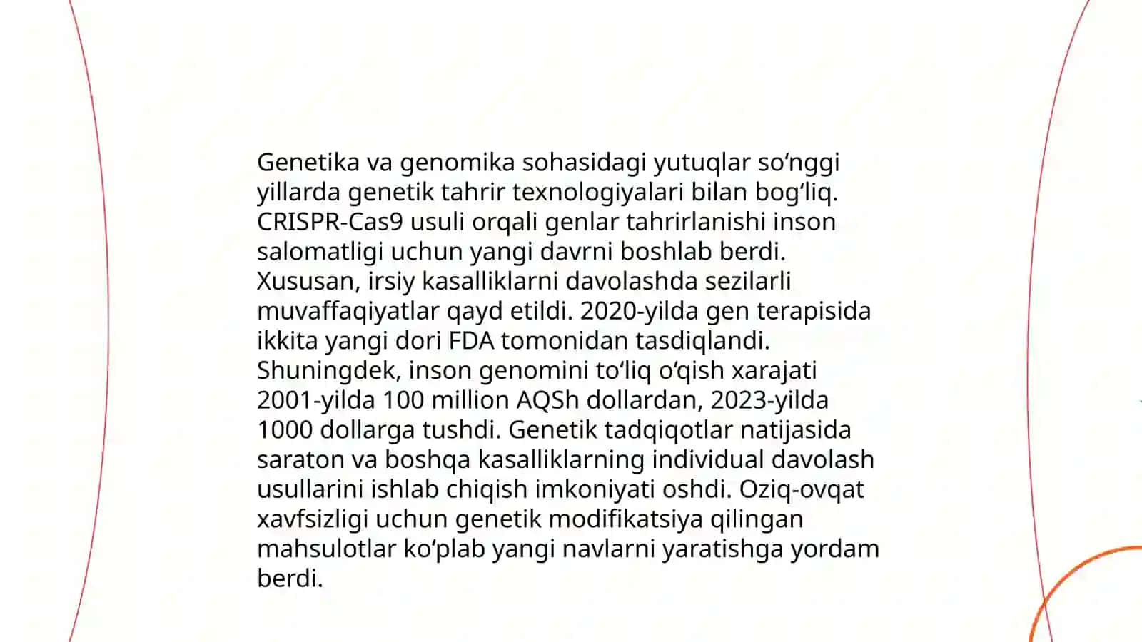 Biologik fanlar tizimi,ularning zamonaviy muommolari va yutuqlari 3