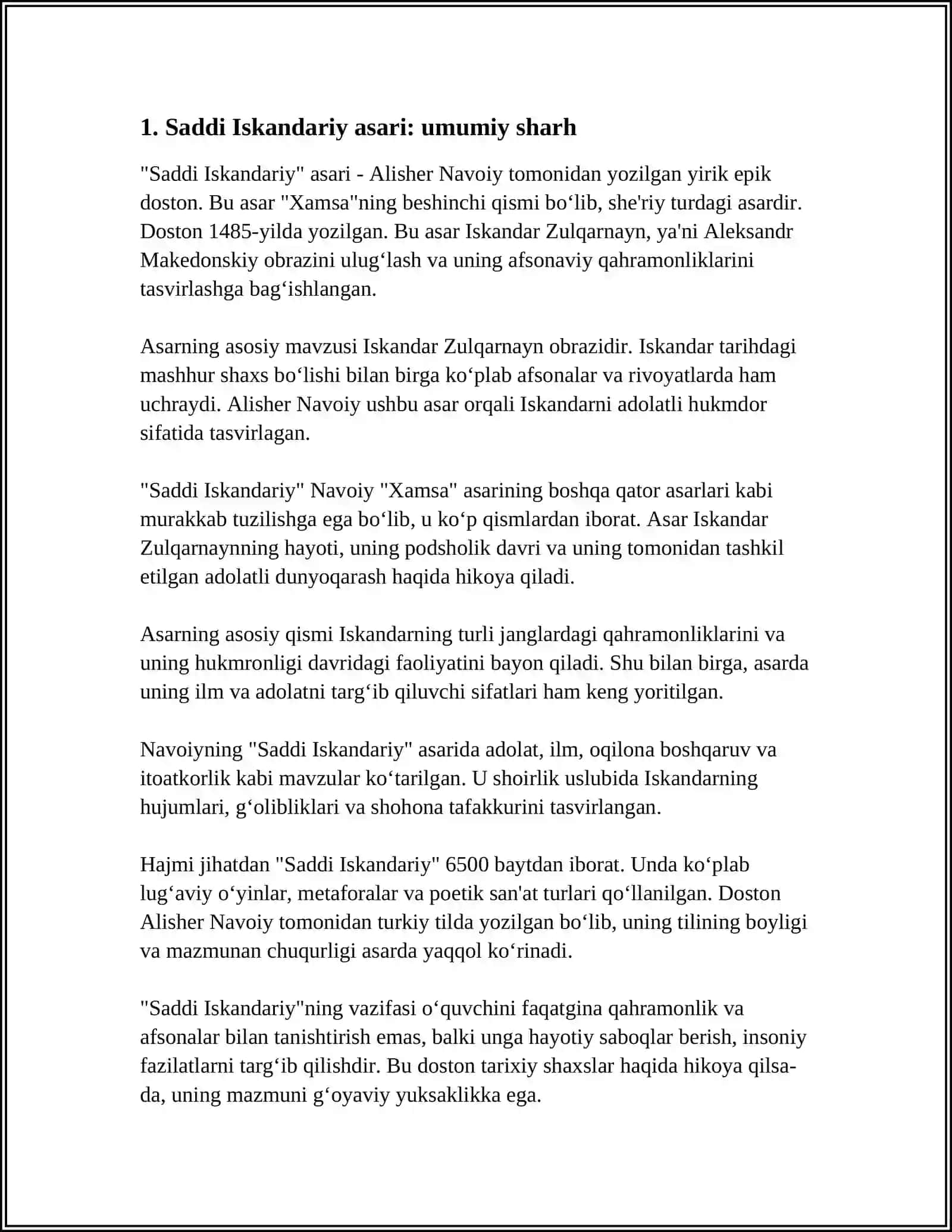 Saddi Iskandariydan 10 Baytni Tahlil Qilish 3