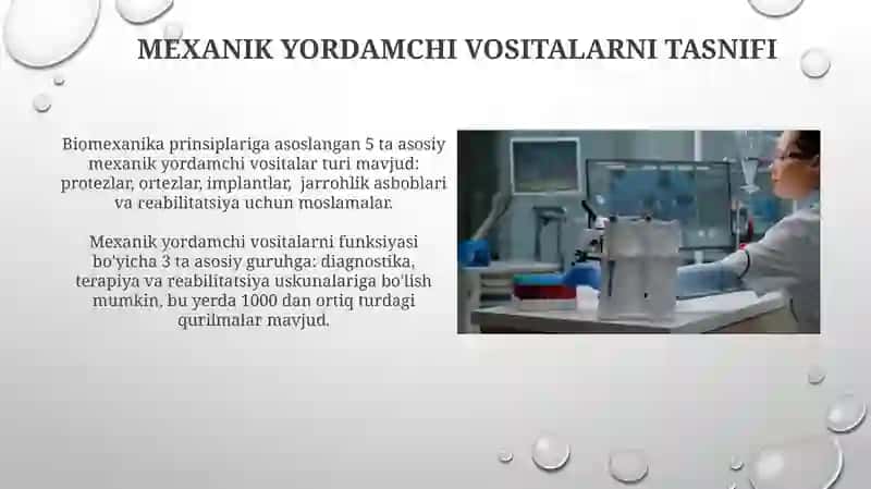 Tibbiyotda mexanik texnik asboblari va uskunalarini o’rganish 3