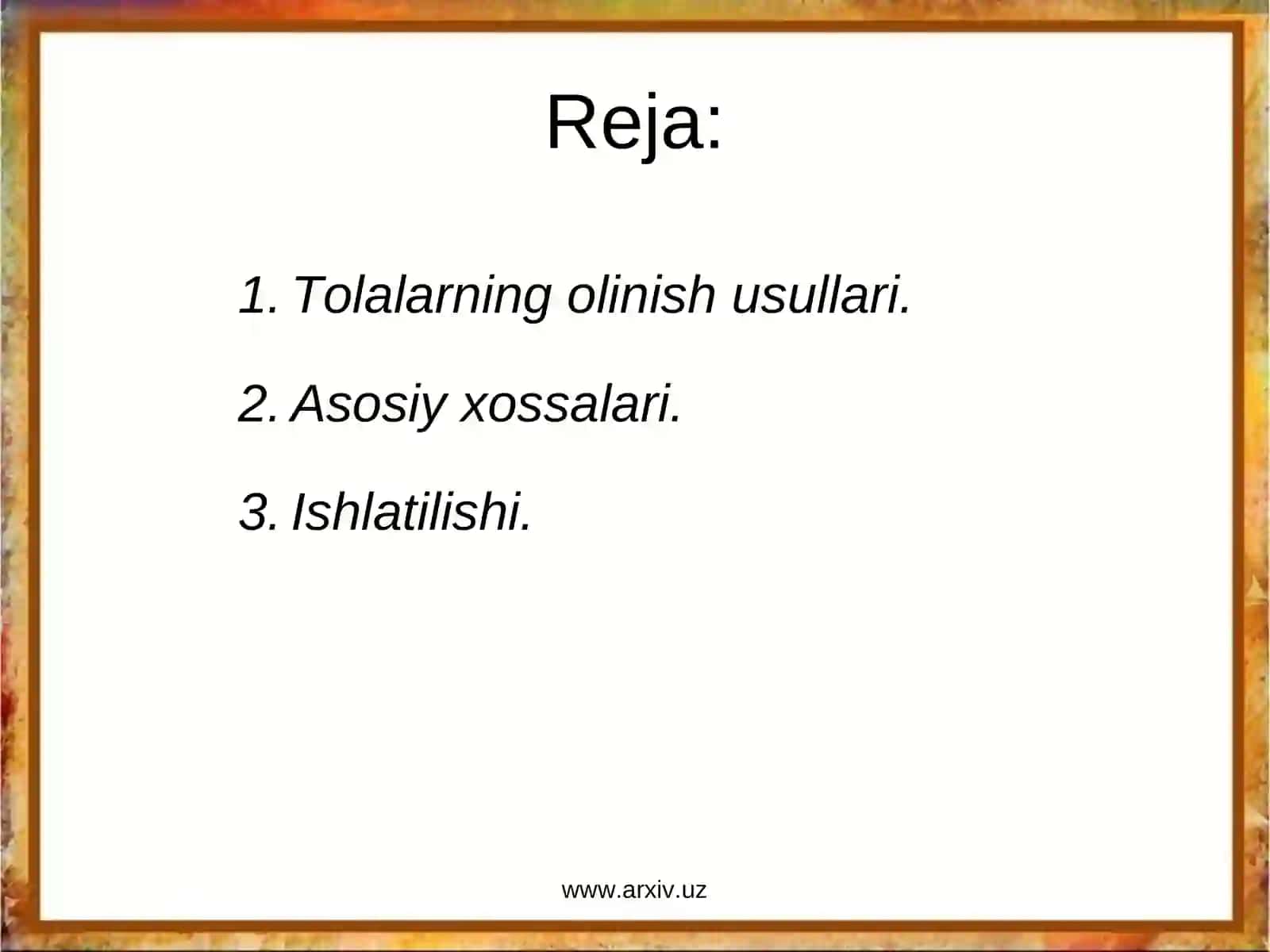 Sun’iysintetik tolalar va iplar 3
