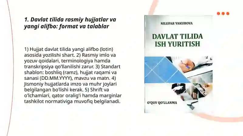 Davlat tili va yangi Alifboda ish yuritish 3