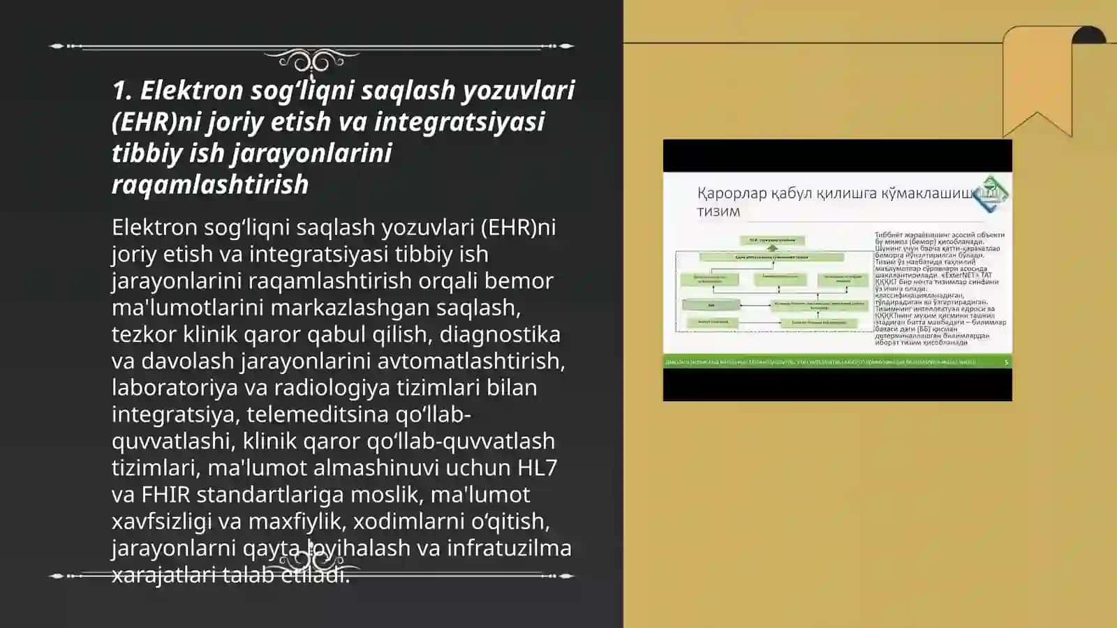 Tibbiyotda ishchi o‘rinlarni raqamlashtirish va tibbiy masalalarni yechishda axborot texnologiyalari 3