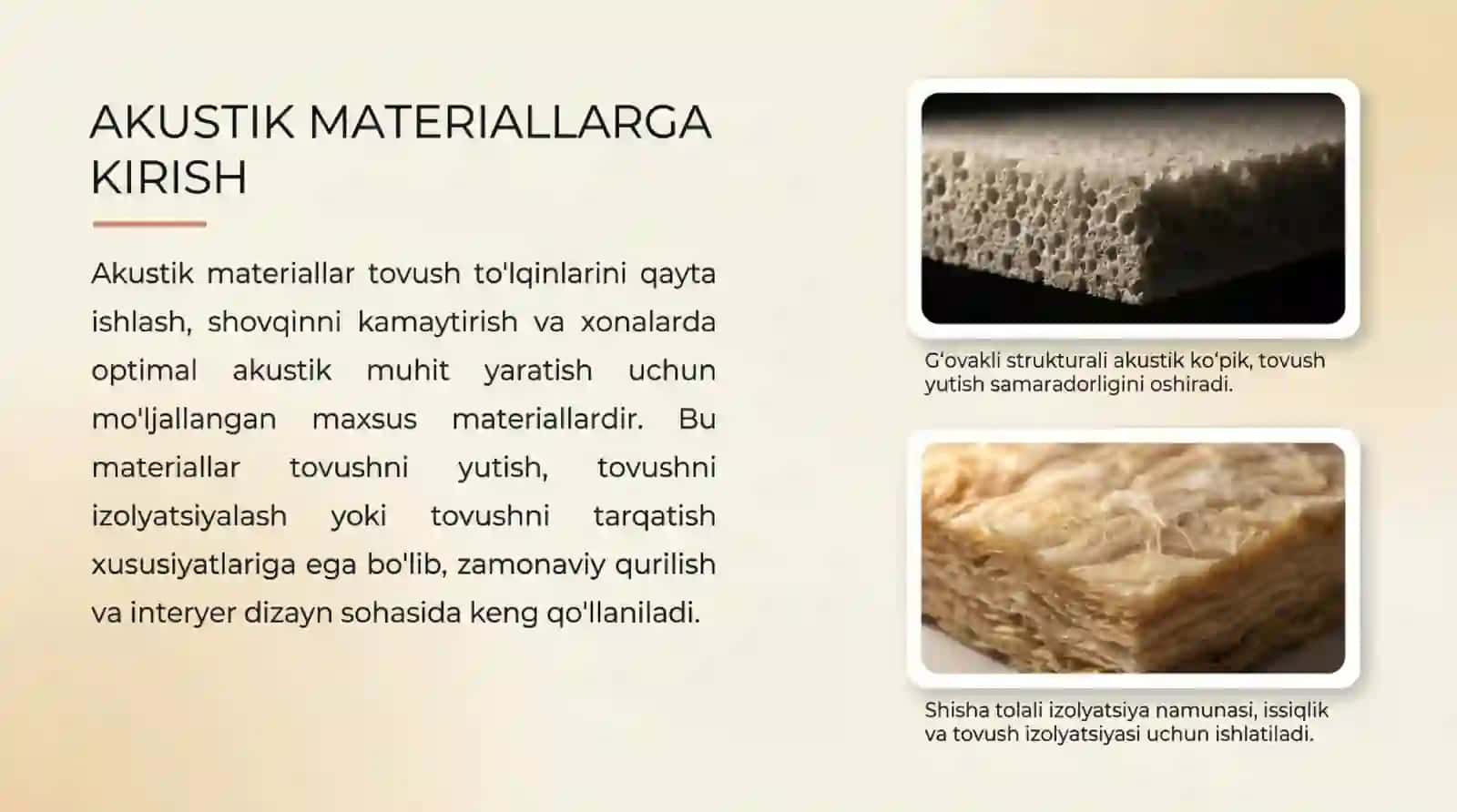 Zamonaviy akustik materiallar 3