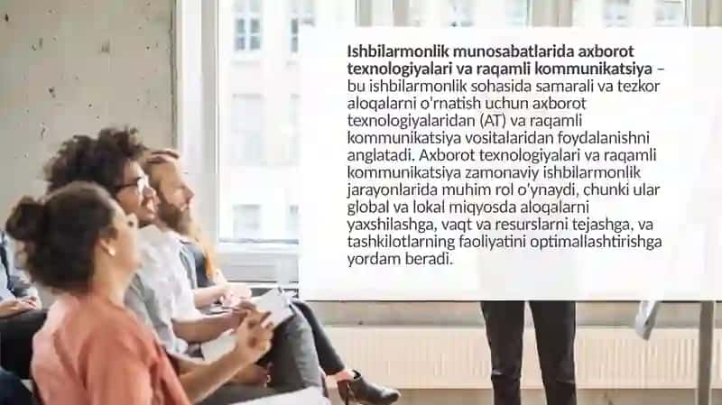 Ishbilarmonlik munosabatlarida axborot texnologiyalari va raqamli kommunikatsiya 3